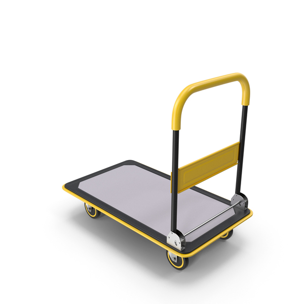 Folding Handle Platform Trolley